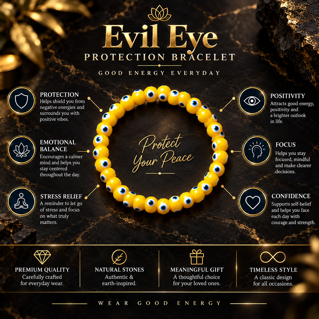 Evil Eye Protection Bracelet thumbnail 2
