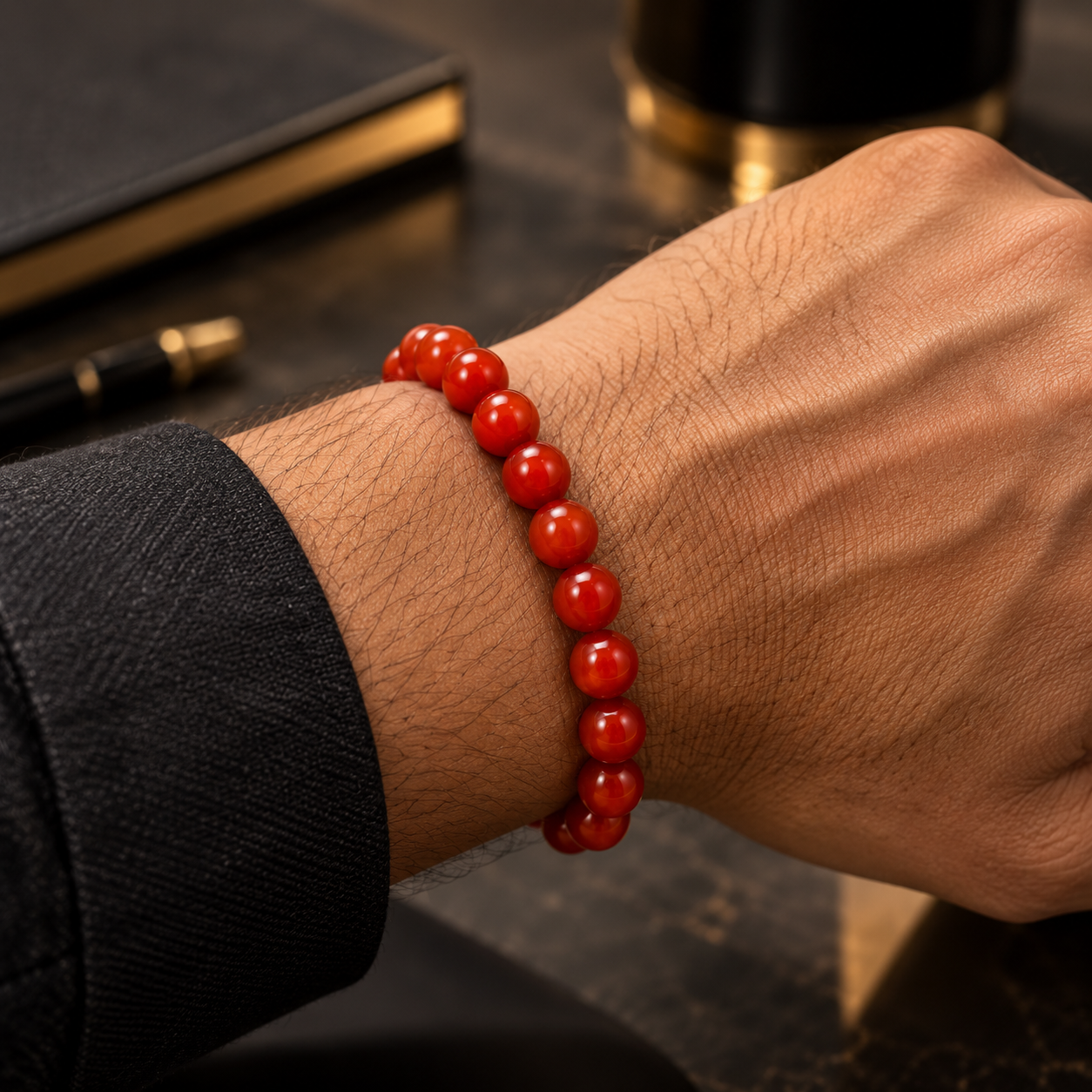 Carnelian Natural Stone Bracelet thumbnail 3