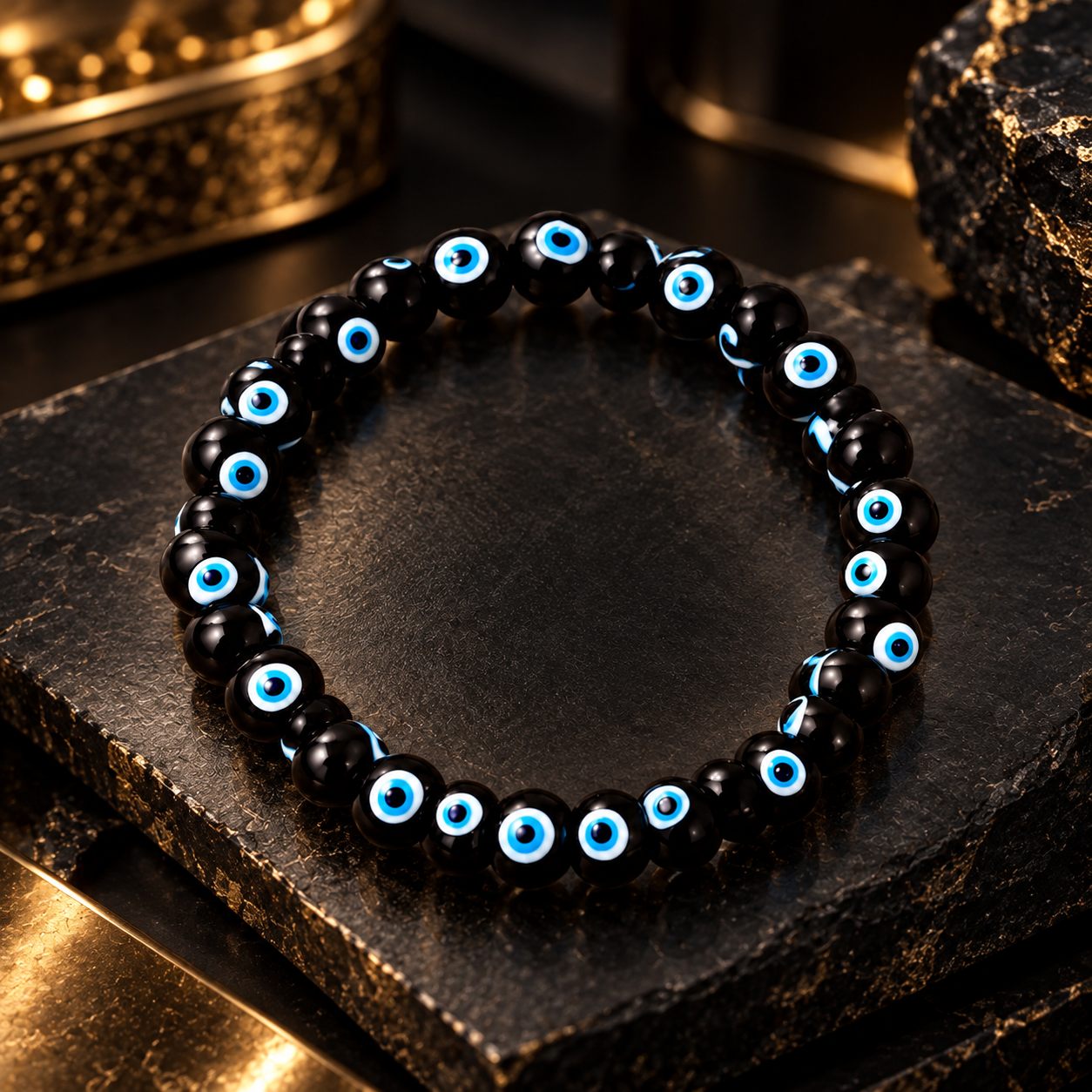 Blue Evil Eye Protection Bracelet