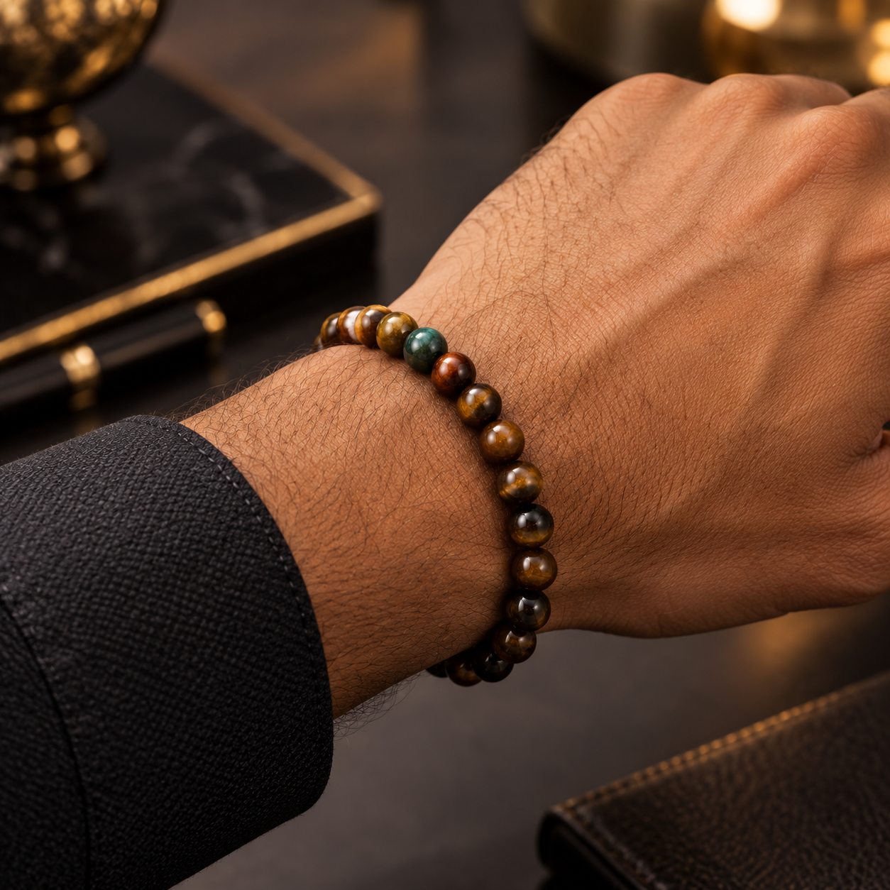 Chakra Tiger Eye Bracelet thumbnail 3