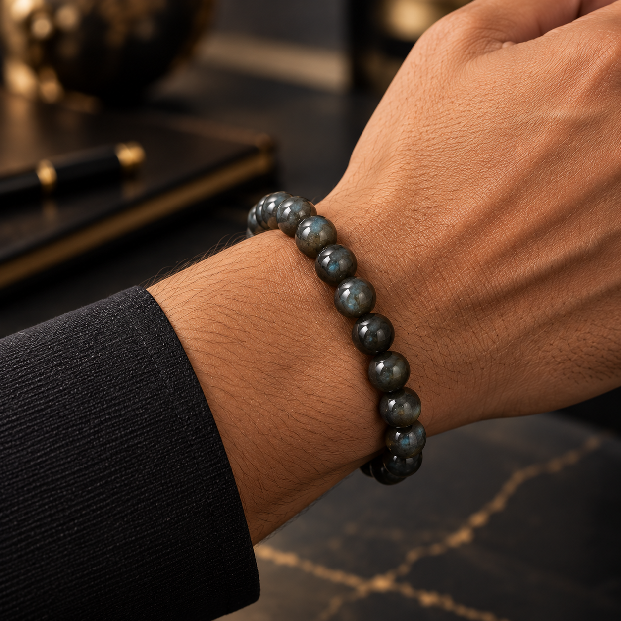 Labradorite Natural Stone Bracelet thumbnail 3