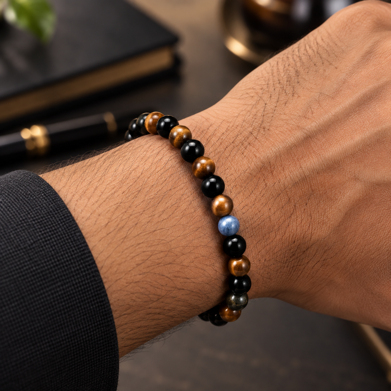 Triple Protection Natural Stone Bracelet thumbnail 3