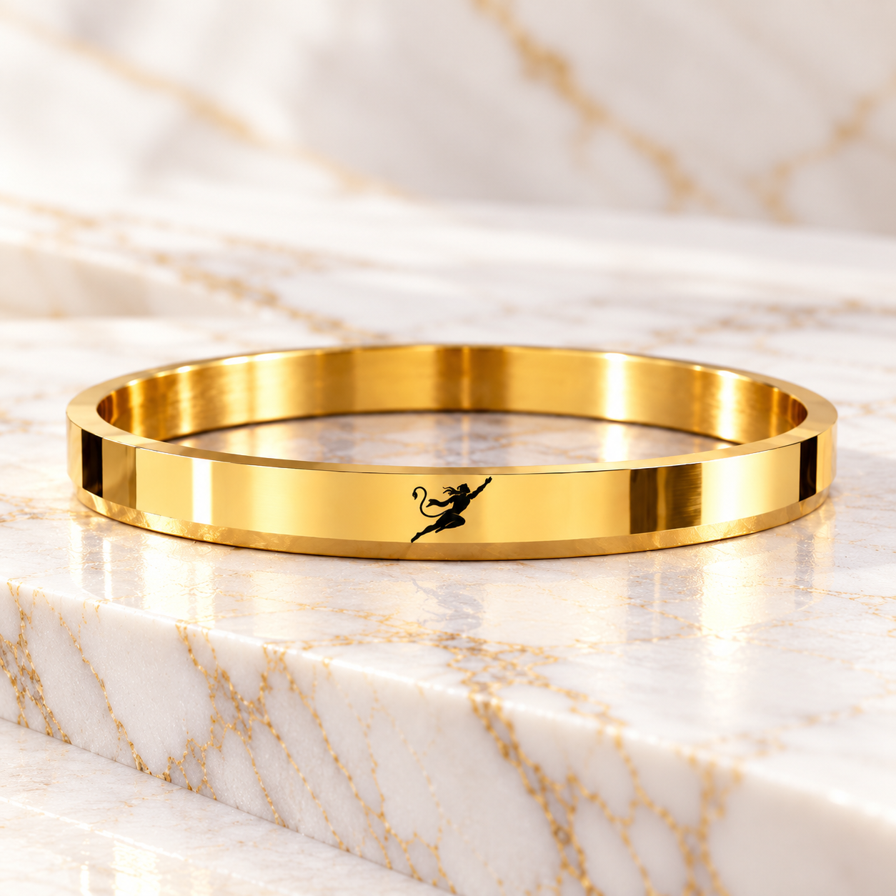 Divine Bird 316L Gold PVD Kada