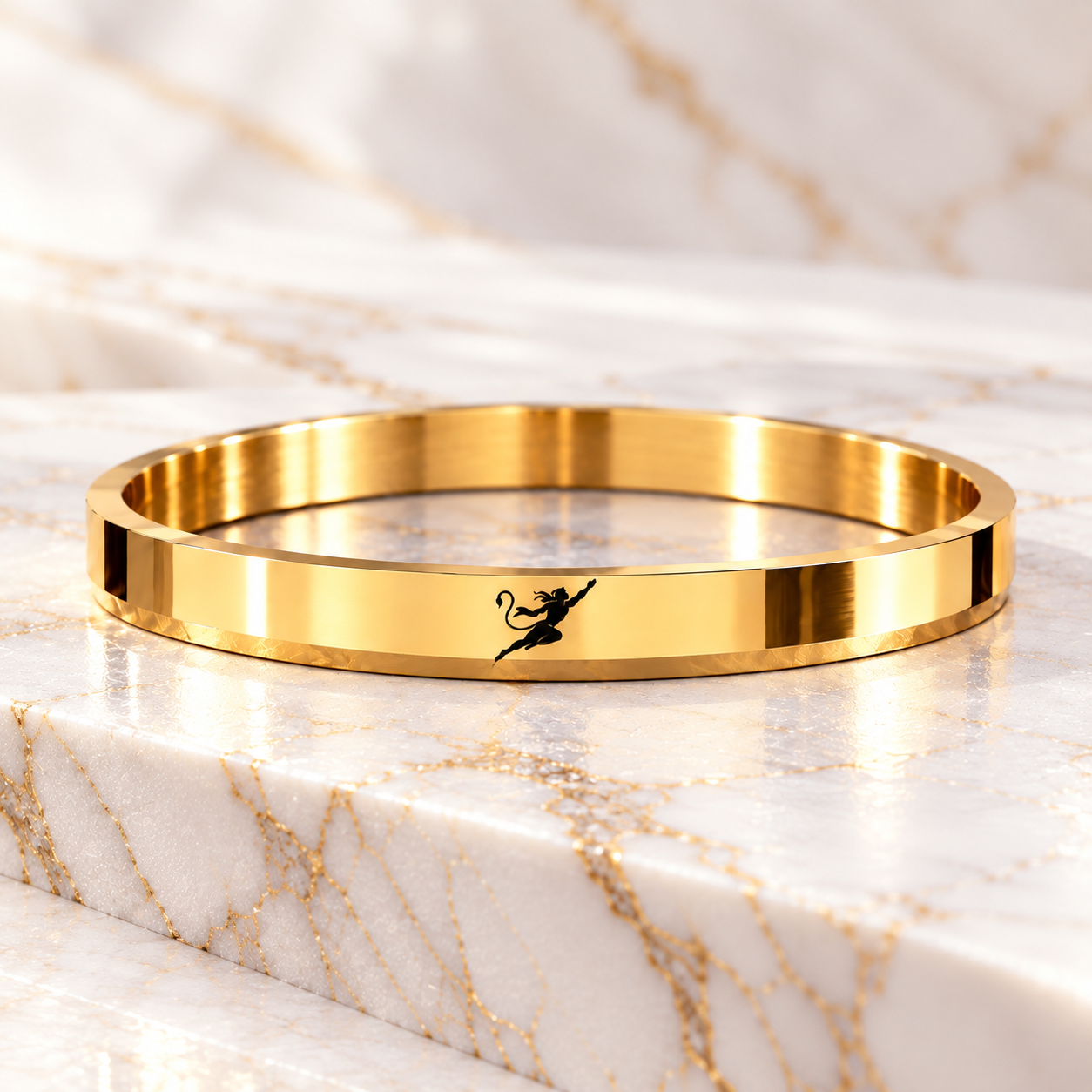 Divine Bird Signature 316L Gold PVD Kada