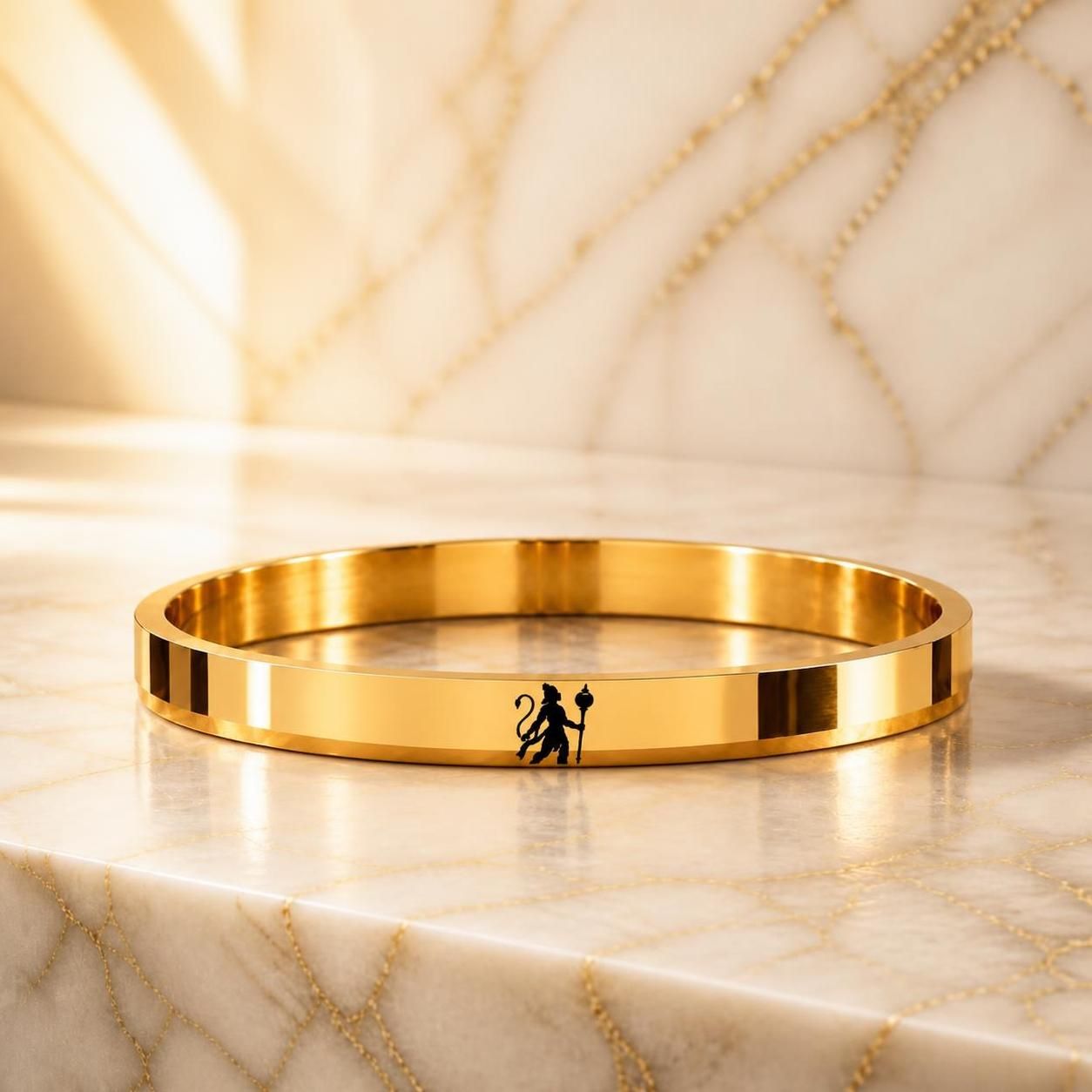 Divine Couple Spiritual 316L Gold PVD Kada