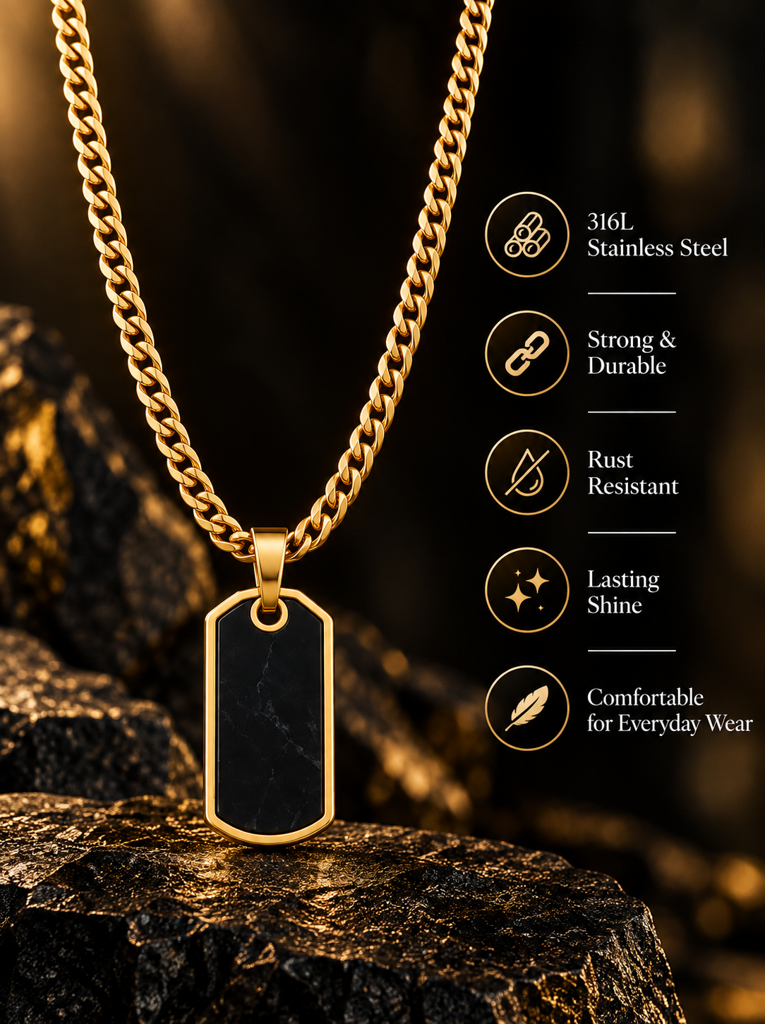 Classic Tag Pendant Chain thumbnail 3