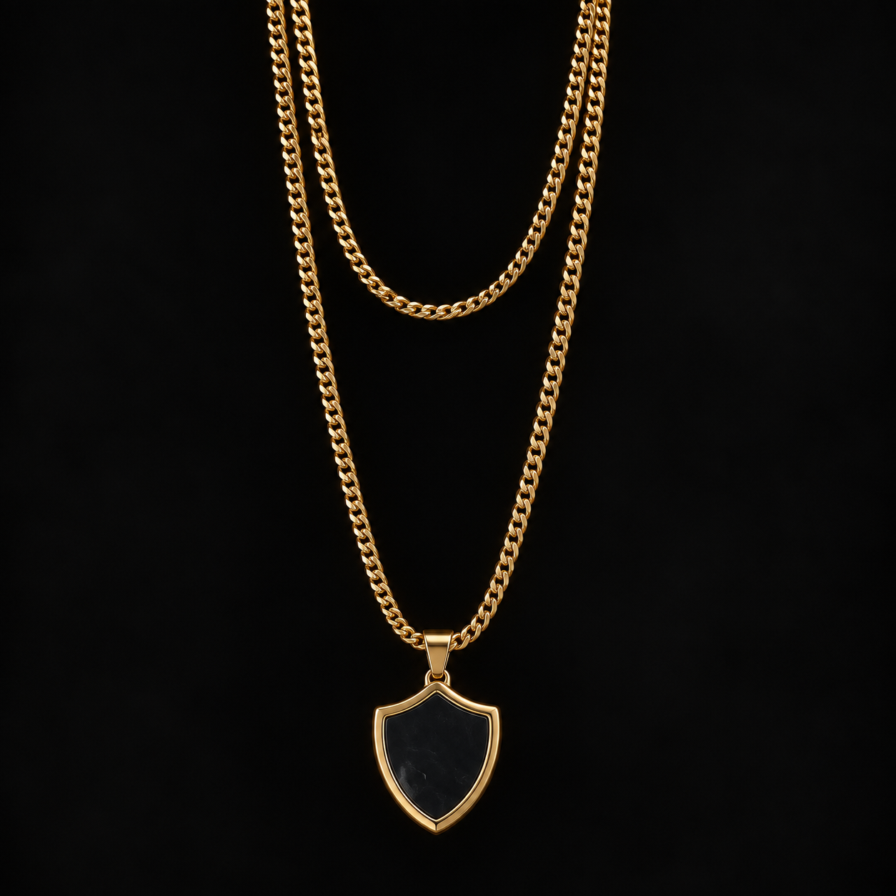Shield Pendant Chain
