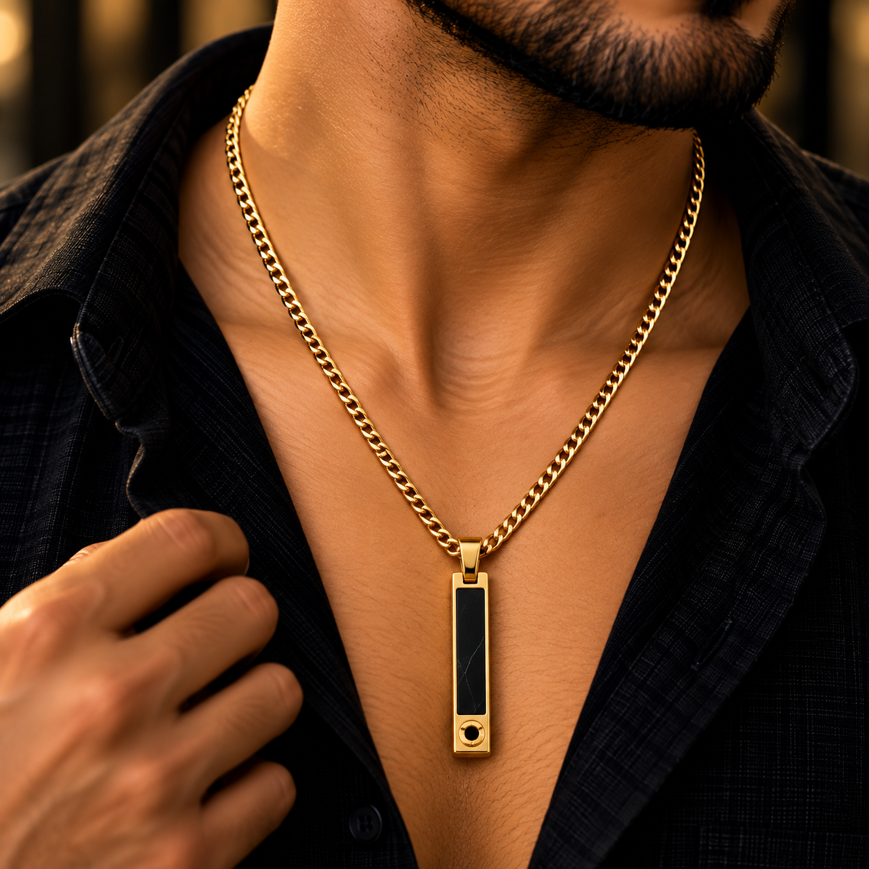 Signature Black Accent Pendant Chain thumbnail 2