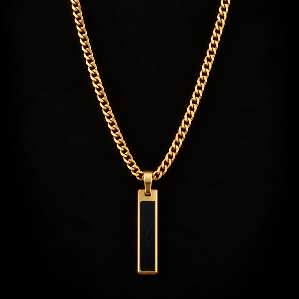 Classic Rectangular Pendant Chain